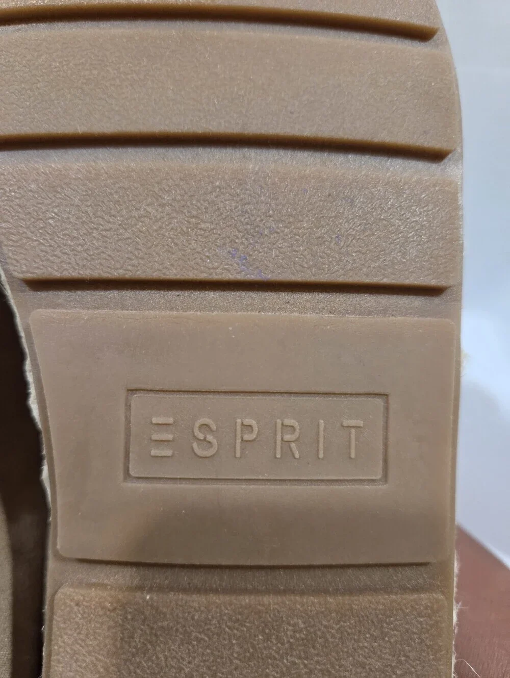 Esprit Women’s Suede Espadrille Flats in Brown 8 .